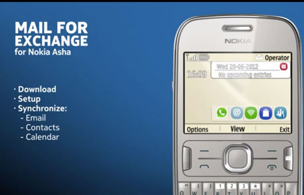 Nokia lanza Mail For Exchange para teléfonos básicos de Nokia
