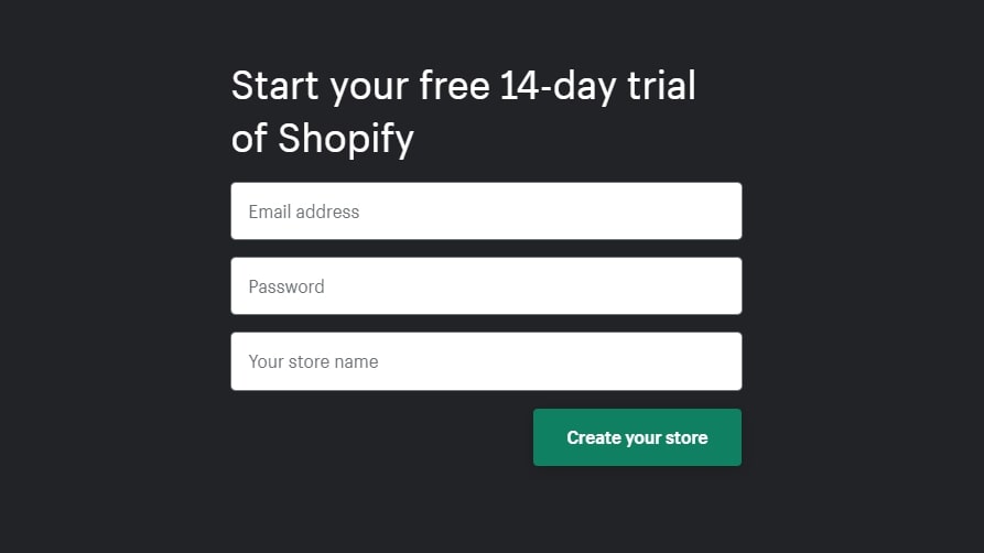 construir un sitio web shopify ecommerce