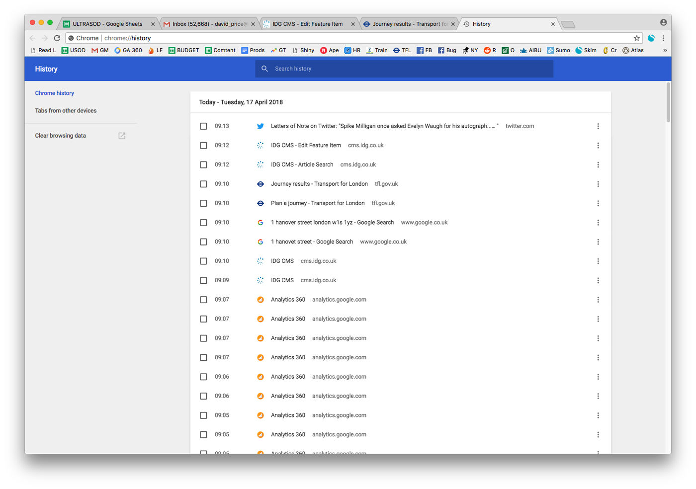 Cómo eliminar el historial de navegación web en Mac: Chrome