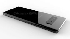 El presunto Samsung Galaxy Note8 muestra la superficie en línea con un golpe de cámara antiestético