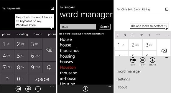 APLICACIÓN: Ahora use T9-Keyboard en Windows Phone