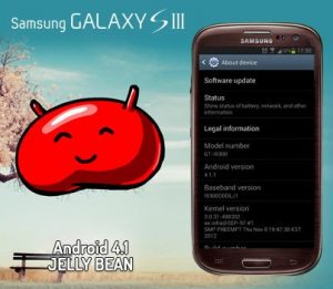 Android 4.1 Jelly Bean para Samsung Galaxy S III ahora se está implementando oficialmente en India