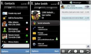 Aplicación de chat en teléfonos Symbian 3