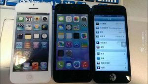 Apple iPhone 5S y 5C junto al iPhone 5
