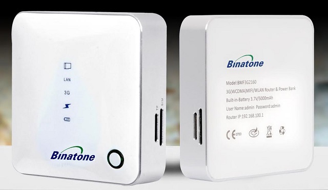 Enrutador Binatone-BMF3G2160-3G-MiFi 