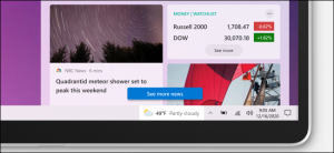 Cómo ver las noticias y el clima en la barra de tareas de Windows 10