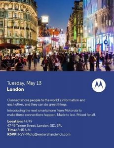 El asequible Moto E podría lanzarse el 13 de mayo en Londres