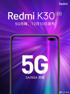 Lu Weibing confirma el chipset Qualcomm para el teléfono inteligente Redmi K30 5G