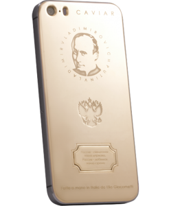 Este iPhone 5S bañado en oro de $ 4,360 viene adornado con la cara de Vladimir Putin
