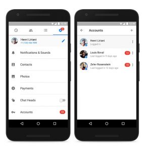 Facebook Messenger ahora admite múltiples cuentas en Android
