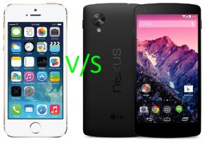 Google Nexus 5 vs Apple iPhone 5S: comparación de especificaciones