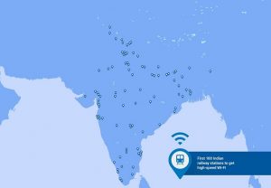 Google lanzará RailFire Wi-Fi gratis en 400 estaciones de tren en India