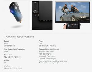 Google presenta Chromecast por $ 35 para controlar su televisor