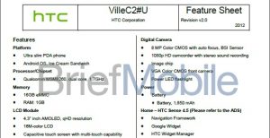 HTC Ville C aparece con especificaciones filtradas, nos recuerda al One S