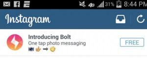 Instagram trabajando en Bolt, un competidor de Snapchat