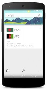 La Búsqueda de Google para Android recibe soporte de cricket antes de la Copa del Mundo T20