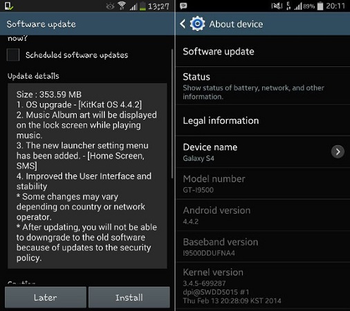 Samsung-Galaxy-S4-Android-4.4-actualización-India 