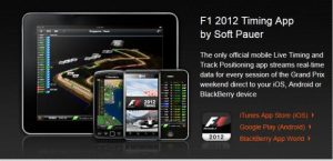 La aplicación de cronometraje oficial de F1 2012 ya está disponible para BlackBerry PlayBook