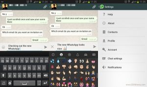 La nueva actualización de WhatsApp tiene la interfaz de usuario del tema Holo
