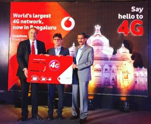 Lanzamiento de los servicios Vodafone 4G LTE en Bangalore