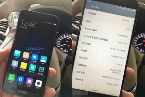 Superficie de especificaciones de Xiaomi Mi 5c;  Pantalla de 5,5 pulgadas y procesador octa-core a cuestas