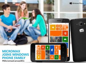 Micromax presenta los teléfonos inteligentes Micromax Canvas Win basados ​​en Windows Phone 8.1