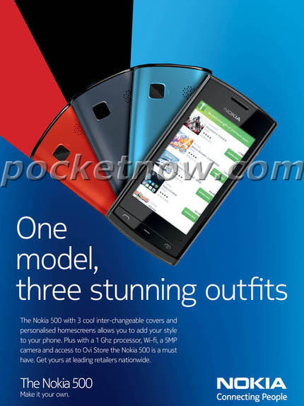 Nokia 500 'Fate' confirmado en un anuncio