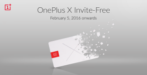 OnePlus X permanecerá libre de invitaciones para siempre en India a partir del 5 de febrero