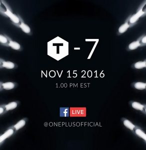 OnePlus anunciará un nuevo teléfono el 15 de noviembre;  Podría ser OnePlus 3T