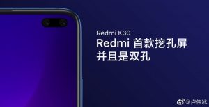 Redmi K30 es un teléfono inteligente 5G con pantalla perforada