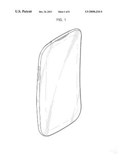 Samsung recibe la patente de diseño de teléfono inteligente flexionado verticalmente