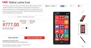 Se filtró el teléfono inteligente Nokia Lumia Icon;  viene con cámara de 20 MP