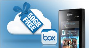 Sony & Box amplían la oferta de almacenamiento gratuito en la nube de 50 GB para los propietarios de Xperia hasta 2013