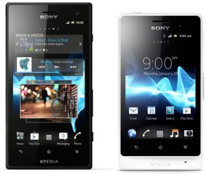 Sony anuncia nuevos teléfonos resistentes al agua, Xperia go y Xperia acro S
