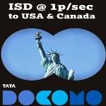 Tata DOCOMO (Andhra Pradesh) presenta nuevos paquetes ISD.  Llame a EE. UU. Y Canadá a 1 p / seg