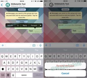 WhatsApp puede permitir a los usuarios revocar y editar mensajes enviados