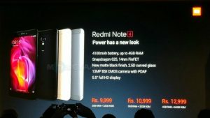 Xiaomi Redmi Note 4 con Snapdragon 625 SoC y 4 GB de RAM lanzado en India por ₹ 12,999
