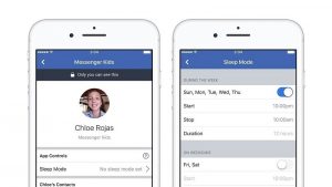 Facebook presenta el 'Modo de suspensión' en Messenger Kids