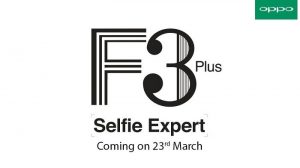 OPPO F3 Plus se lanzará en India el 23 de marzo con cámara frontal dual